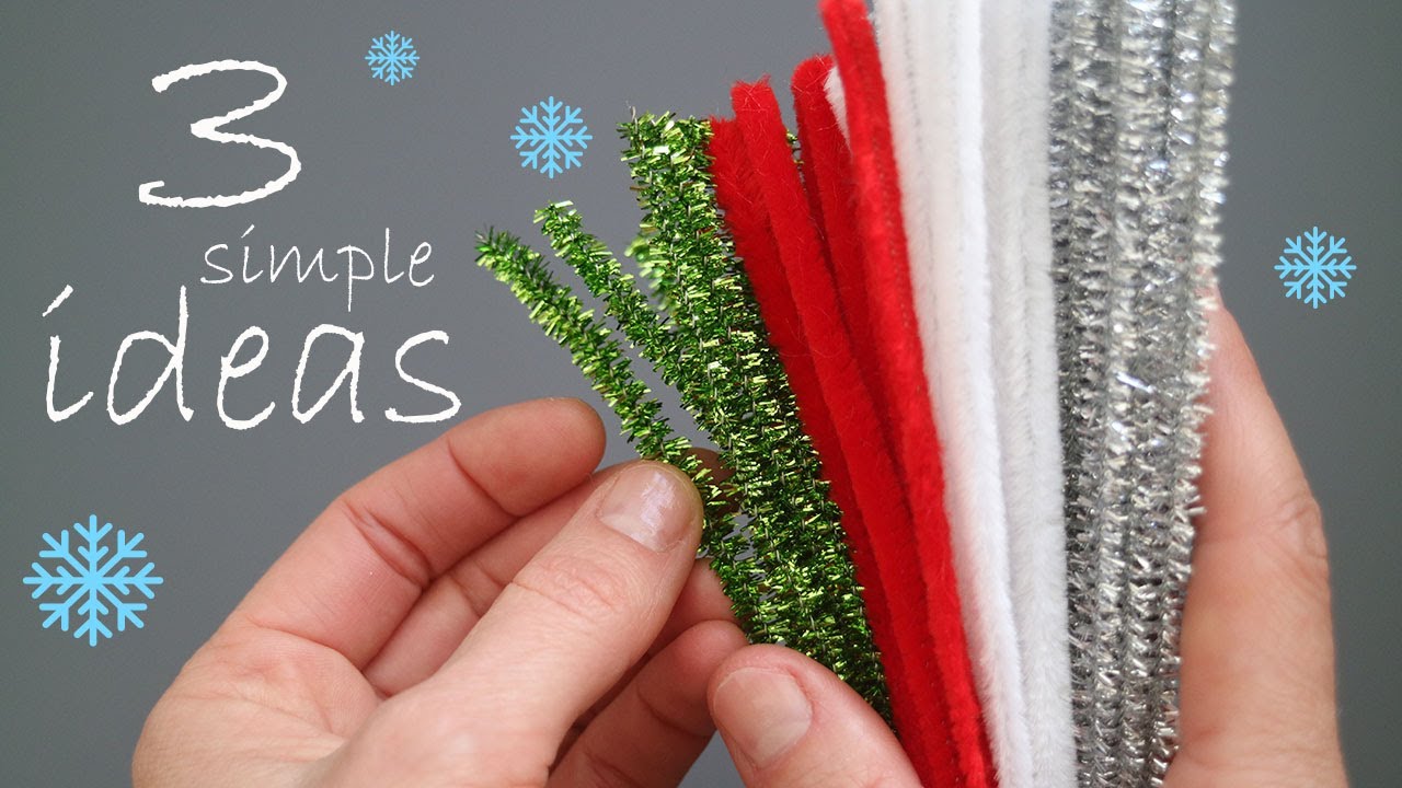 💥3 IDEAS💥 Christmas crafts 💥 Pipe Cleaner💥 DIY