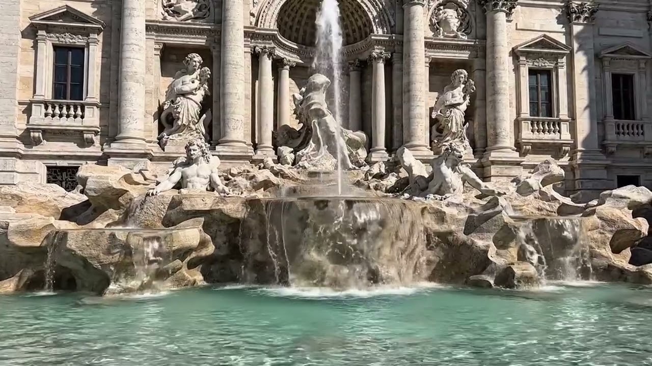 30 Min Relaxing Fountain Ambience 4K 💧 | 19th Century Water Sounds for Sleep & Study