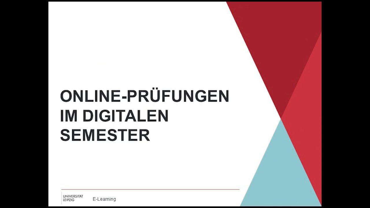 Möglichkeiten von Online-Prüfungen an der Universität Leipzig