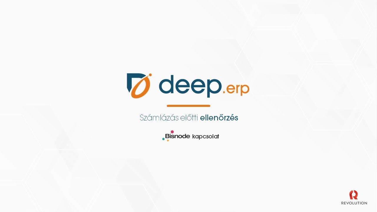 Számlázás előtti, biztonsági ellenőrzés - deep.erp - Bisnode céginformációs rendszer kapcsolat.
