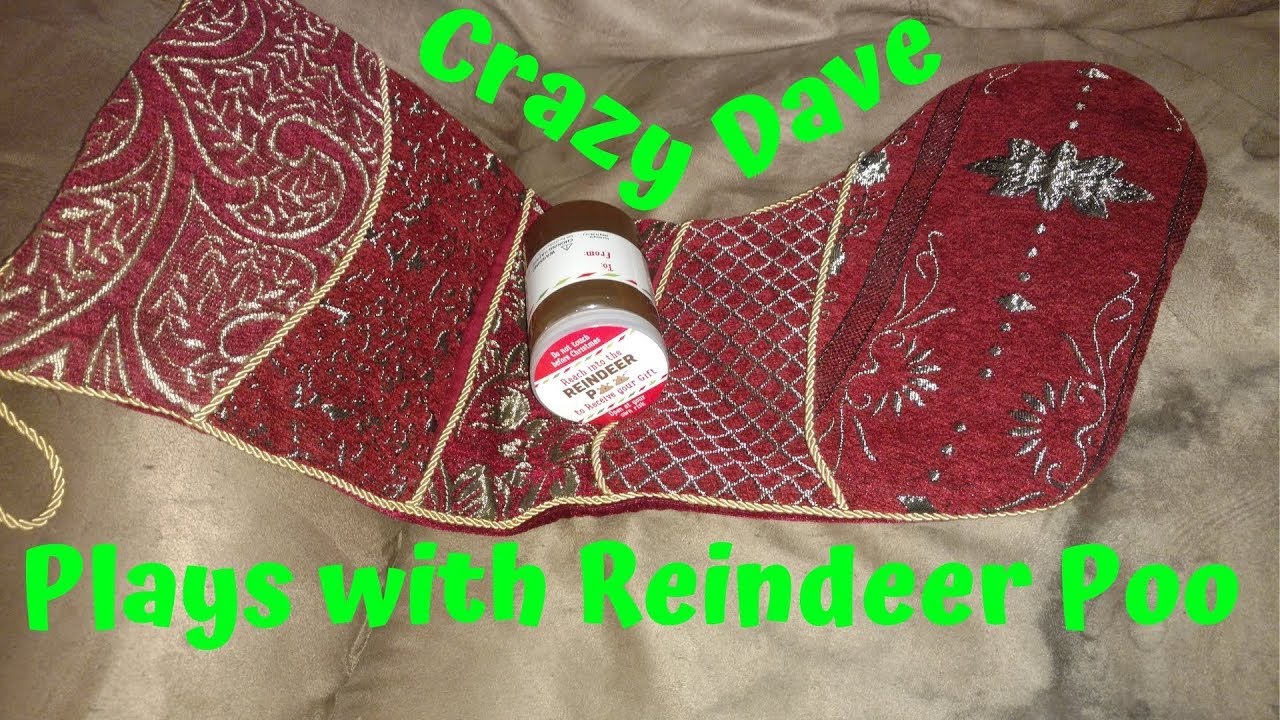 Crazy Dave Plays with Reindeer Poo - Try It Tuesday - Holiday Special