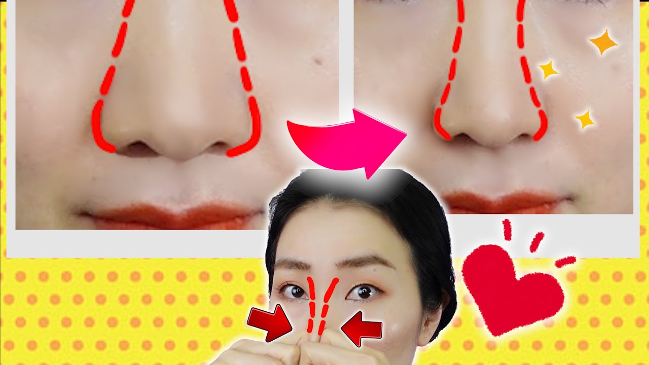 👃Как превратить большой нос в нос меньшего размера и острее без операции: упражнения и массаж