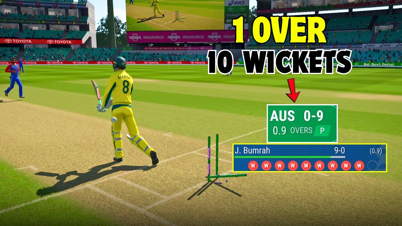🔥🤯10 Balls 10 Wickets! Bumrah Creates History vs Australia 🏆 | Cricket 24