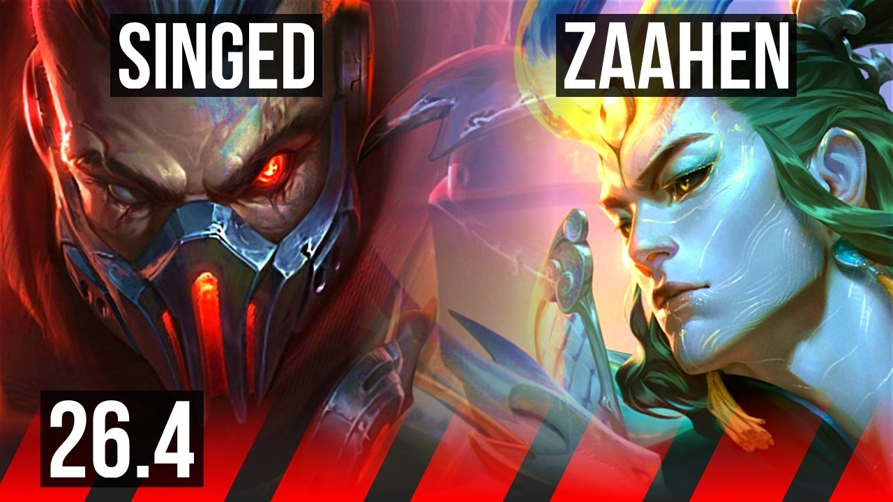 SINGED vs ZAAHEN (TOP) | NA Master | 26.4