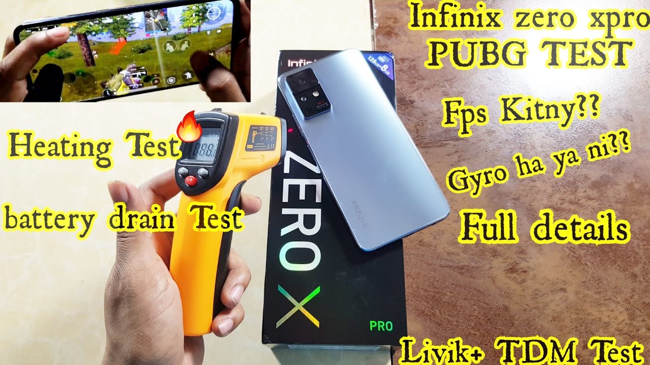 IInfinix Zero Xpro Pubg Test | Heating plus battery drain Test | Full pubg Review Fps plus gyro Test
