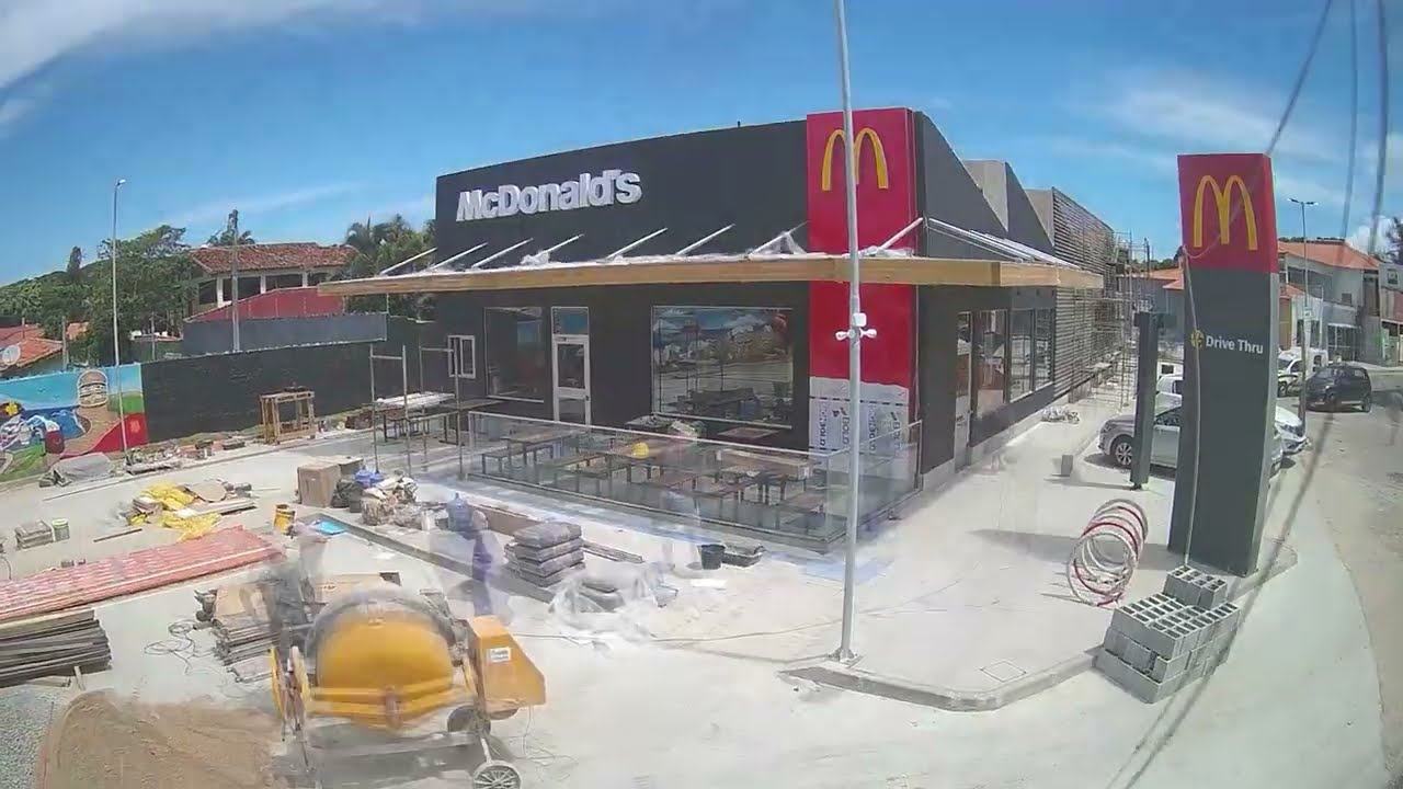 VIDEO TIMELAPSE CONSTRUÇAO  DA LOJA McDonald's - BUZIOS -RJ