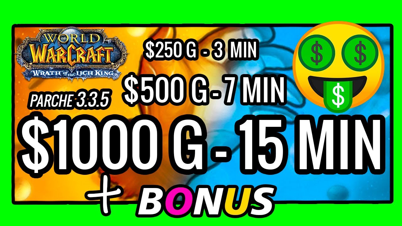 ✅✅WOW 3.3.5 | 💰FARMEAR ORO💰 | 🔑HACK |💲 1000g EN 15 MIN!💲! 😱😱 2019!! SERVIDORES PRIVADOS!