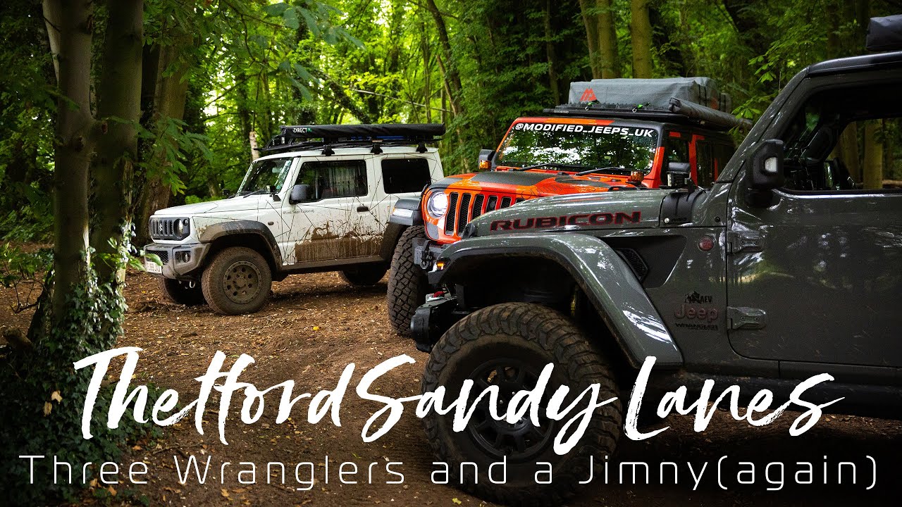 Thetford Forest off road Adventure | Jeep Wranglers & a Jimny Explore 60 miles of sandy green lanes