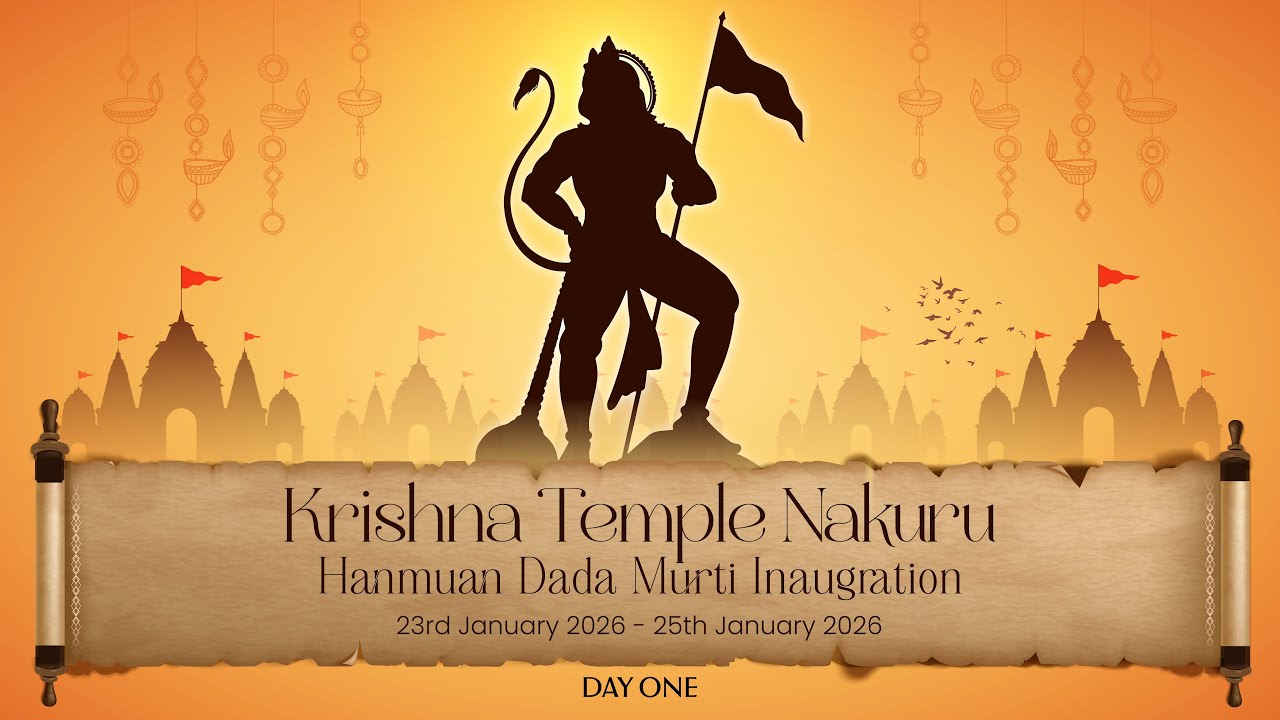 Hanuman Dada Murti Inauguration - Day 1 | Krishna Temple Nakuru, Kenya | 23 January 2026