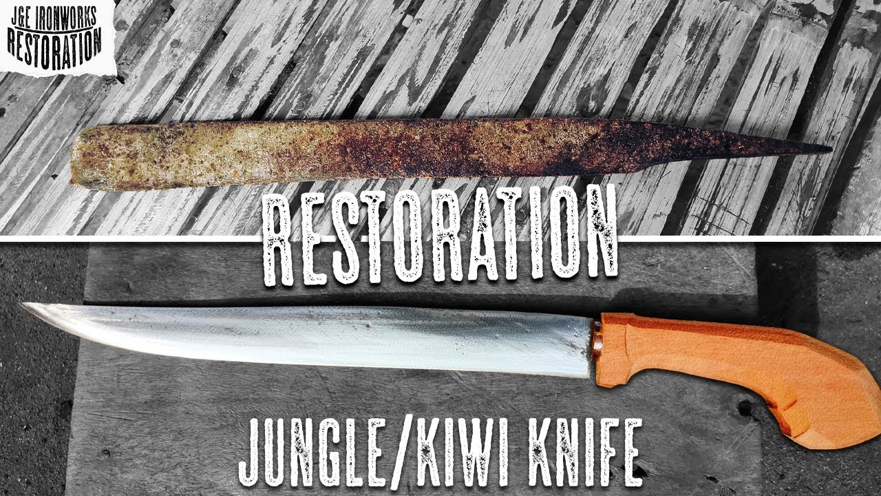 Jungle/Kiwi Knife Restoration  Philippines #knife #bolo #restoration #rusty #kukriknife