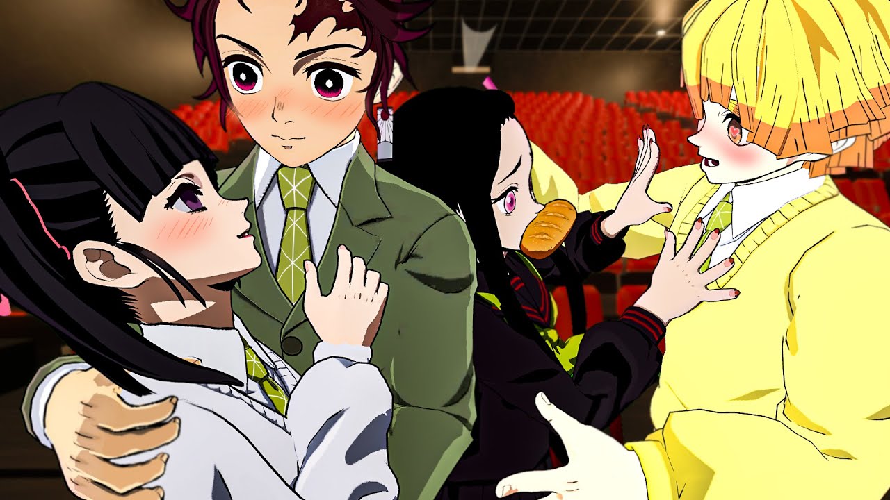 Tanjiro e Zenitsu vão a um Encontro Duplo com Nezuko e Kanao e no Demon Slayer Vr!