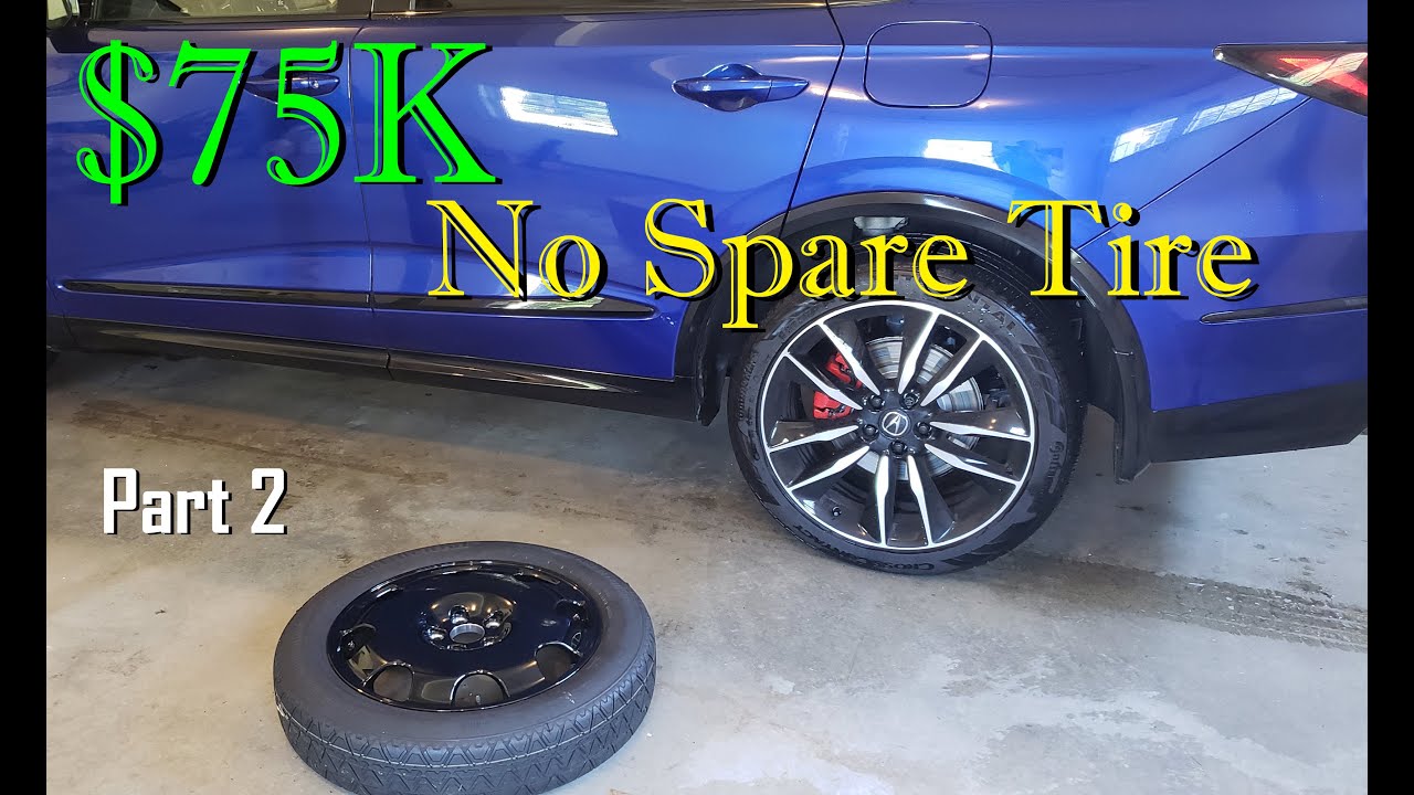 $75K ACURA MDX with NO SPARE TIRE. Spare Tire Kit for TYPE S Advance MDX PART 2. How to Install?