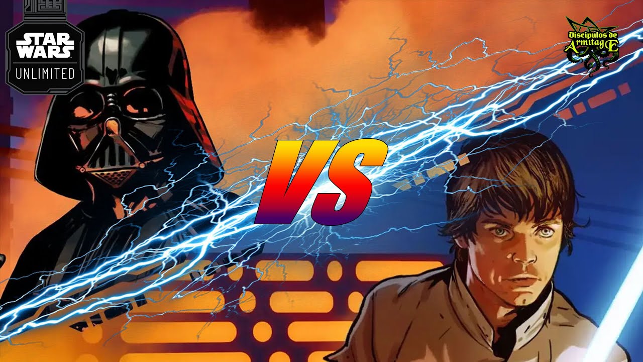 STAR WARS Unlimited PARTIDA con los mazos de inicio. Luke vs Vader
