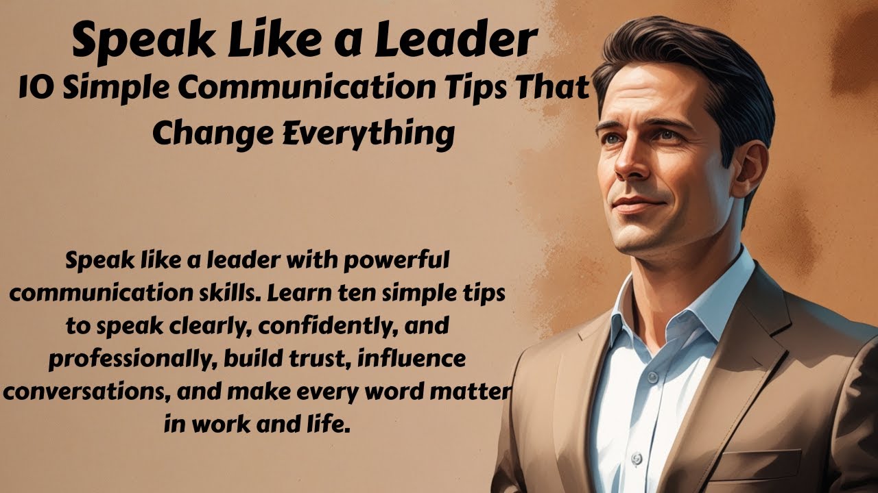 Speak Like a Leader: 10 Simple Communication Tips That Change Everything