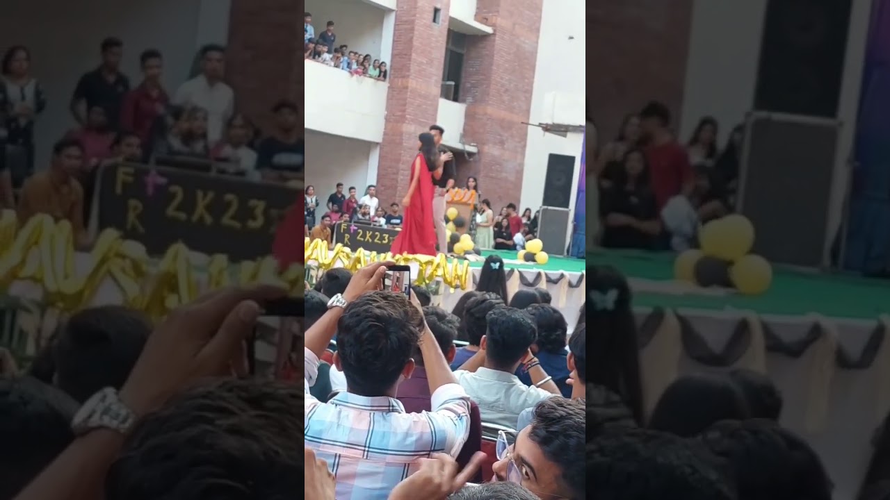 couple ramp walk Quantum University freshers 2023 #theanshisharma #quantumuniversity #rampwalk