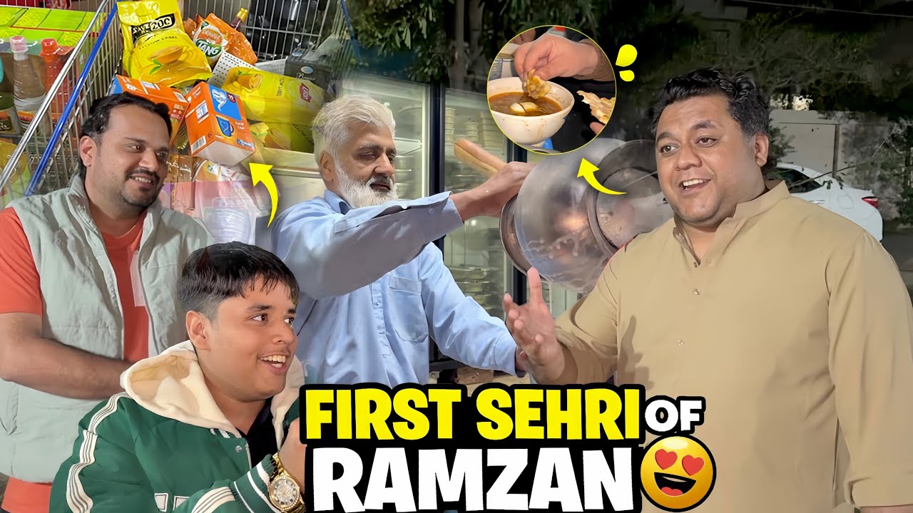 Ramadan Grocery | 🥰 And 1st Sehri #malikzaman #rajabfamily #crew 