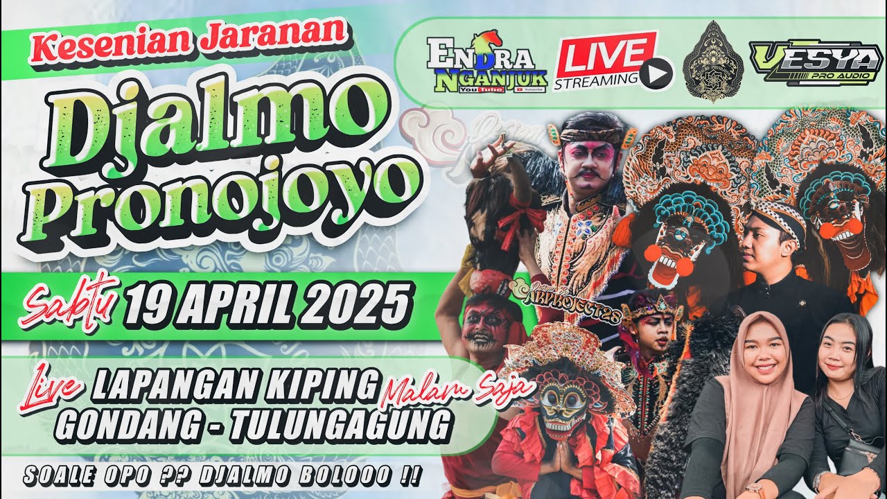 Live Jaranan Djalmo Pronojoyo VESYA AUDIO Kiping Gondang Tulungagung