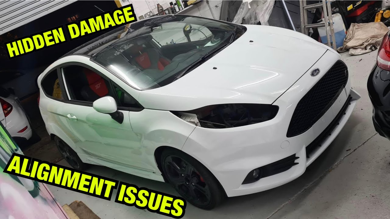 Rebuilding a stolen salvage Ford Fiesta ST PART 5 (ALIGNMENT ISSUES)
