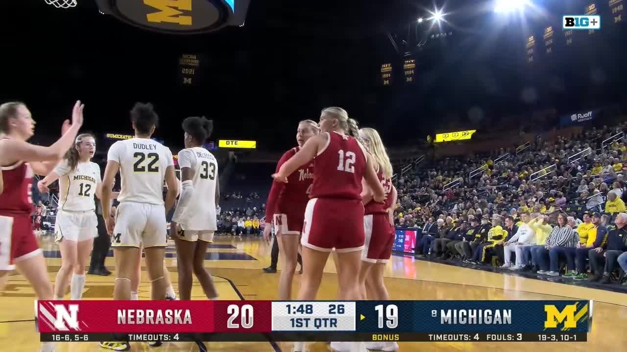 Britt Prince Strong Drive AND-1 at Michigan | Nebraska Women's Basketball