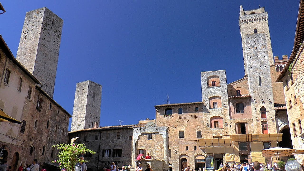 San Gimignano Tuscany Italy - the medieval Manhattan (Toscana, Italia) [HD] (videoturysta)