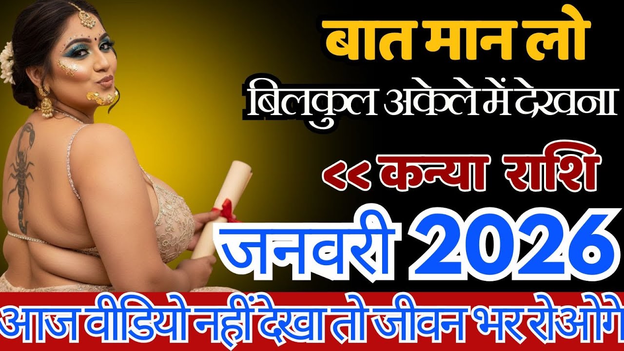 कन्या राशि जनवरी 2026 आज वीडियो नहीं देखा तो जीवन भर रोओगे Kanya Rashi KanyaGuruMaata