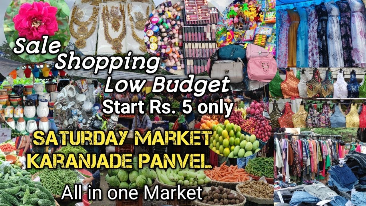 Saturday Market at Karanjade Panvel | Shopping | Low budget Sale | all in one market