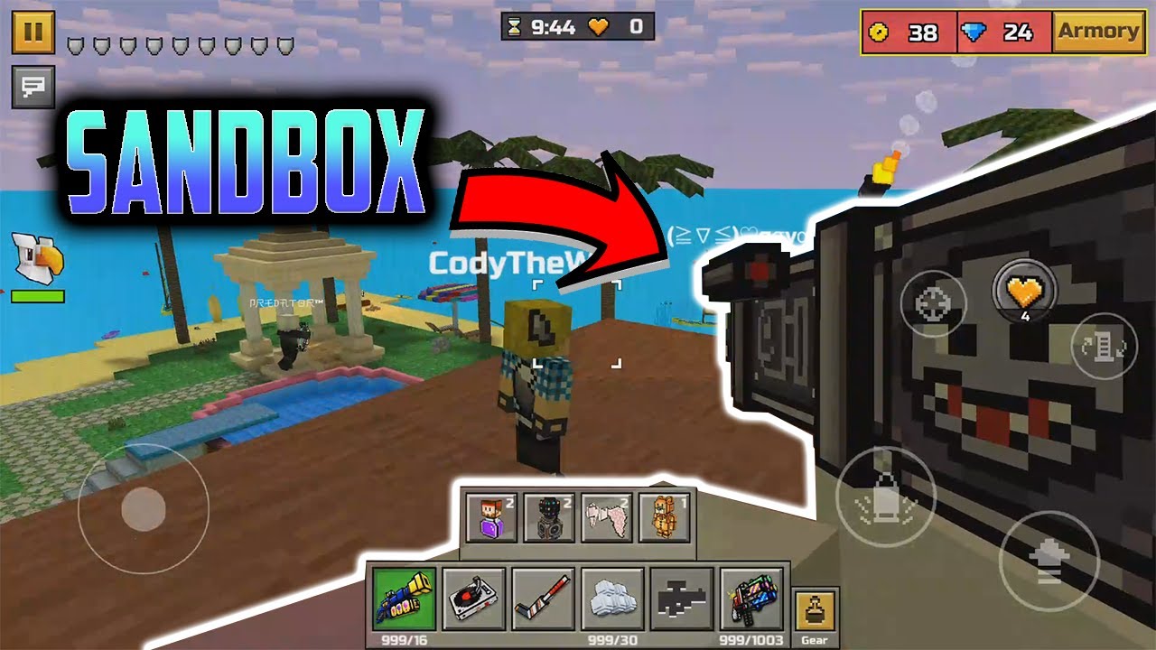 Getting Guns In Sandbox Mode - Pixel Gun 3D Mod/Hack