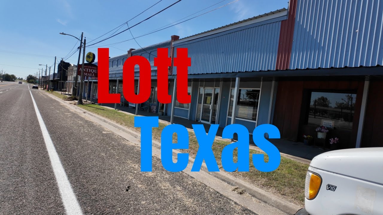 Walking tour of Lott Texas in 4K
