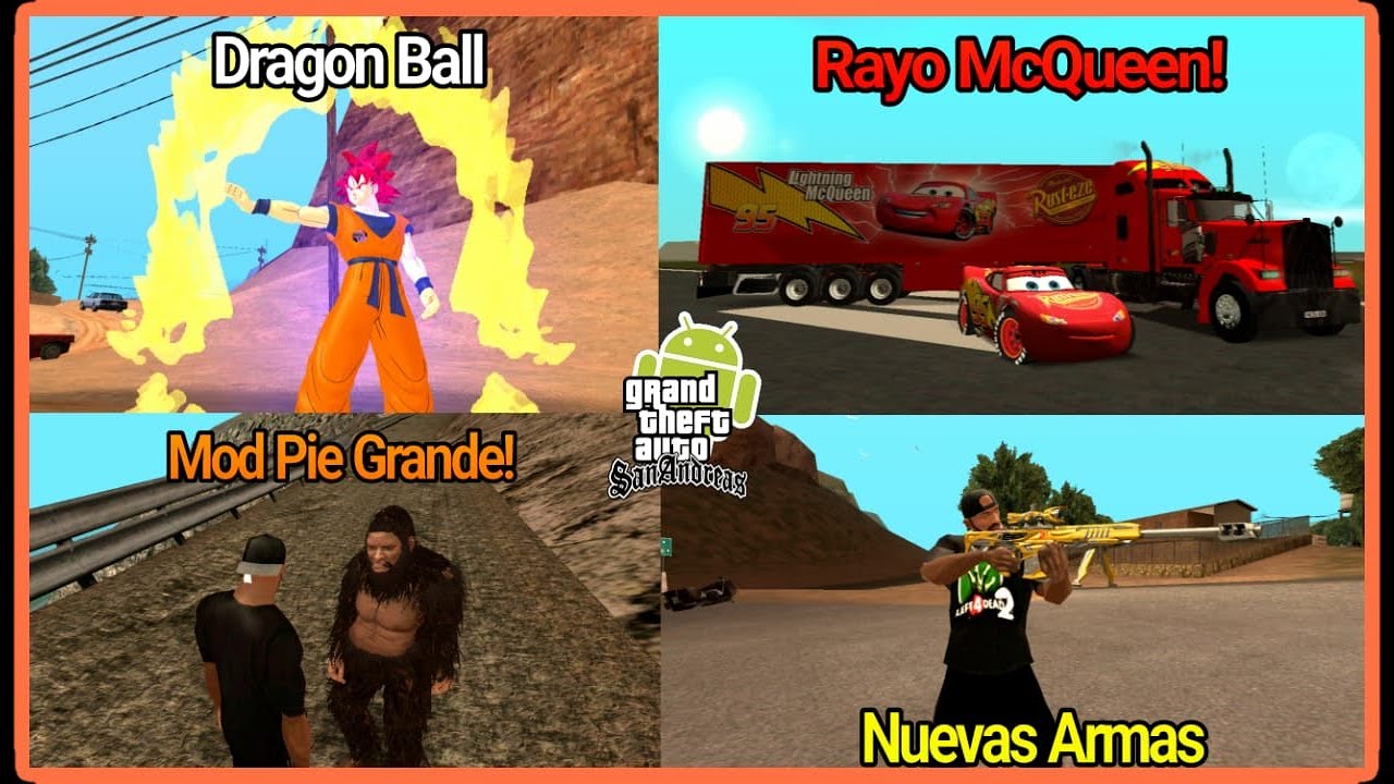 Top 5 Mejores Mods 2024 para GTA SAN ANDREAS ANDROID! | Part5