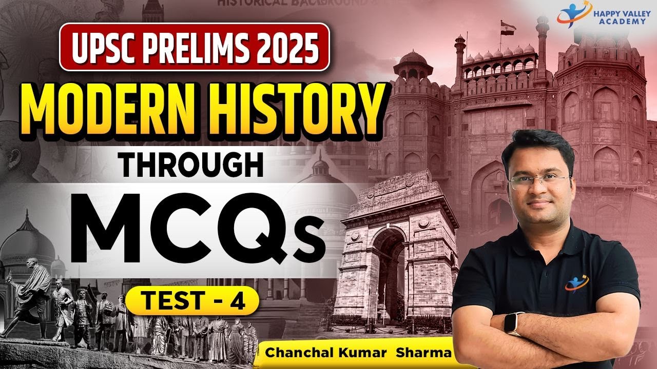Modern History through MCQs | Test - 4 | Modern History | UPSC 2025-26 | Chanchal Kumar Sharma