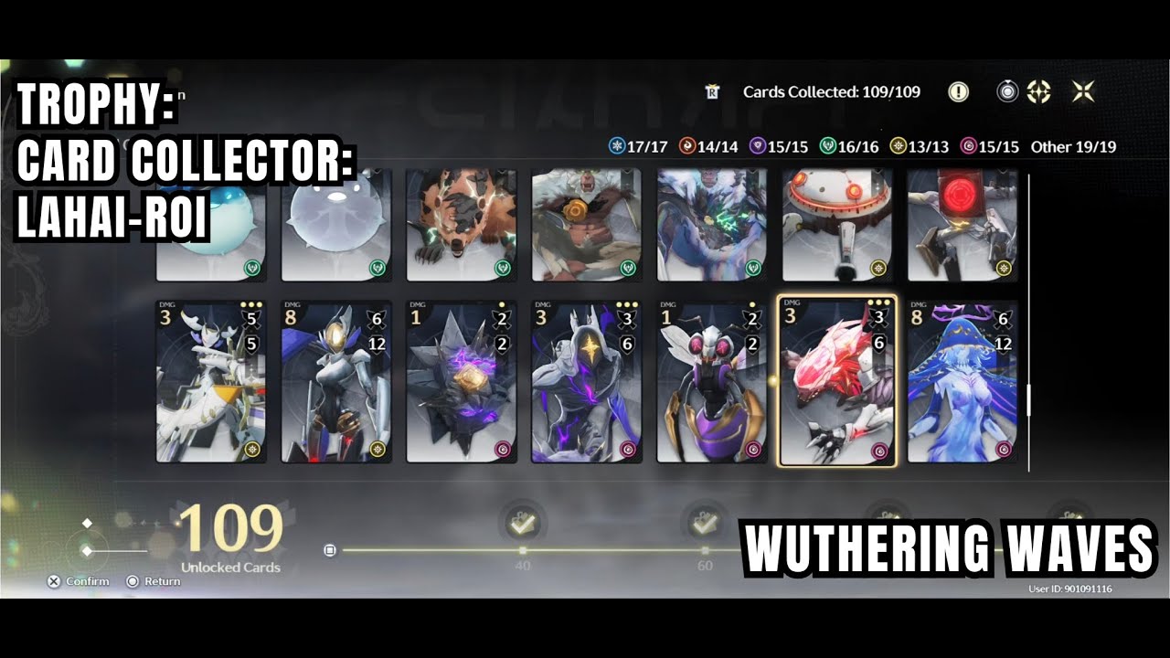 [Wuthering Waves Trophy] Card Collector: Lahai-Roi: Collect All Cards In Lahai-Roi Peaks Of Prestige