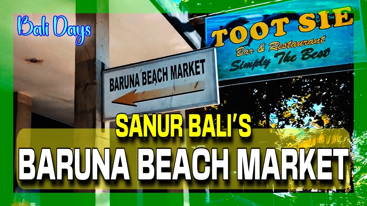 Shopping Tour 🛍️of Sanur Bali's BARUNA BEACH Market