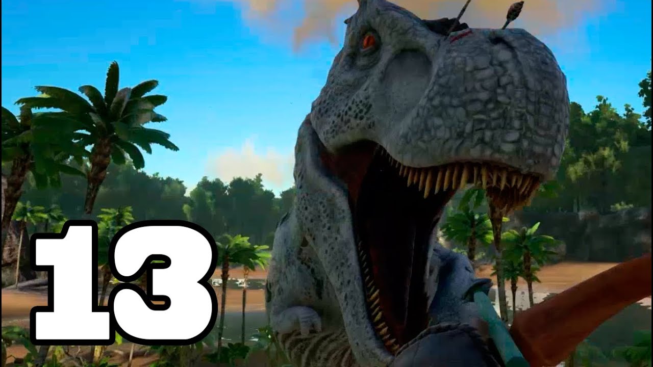 BATALLA VS T-REX!! ARK: Survival Evolved #13