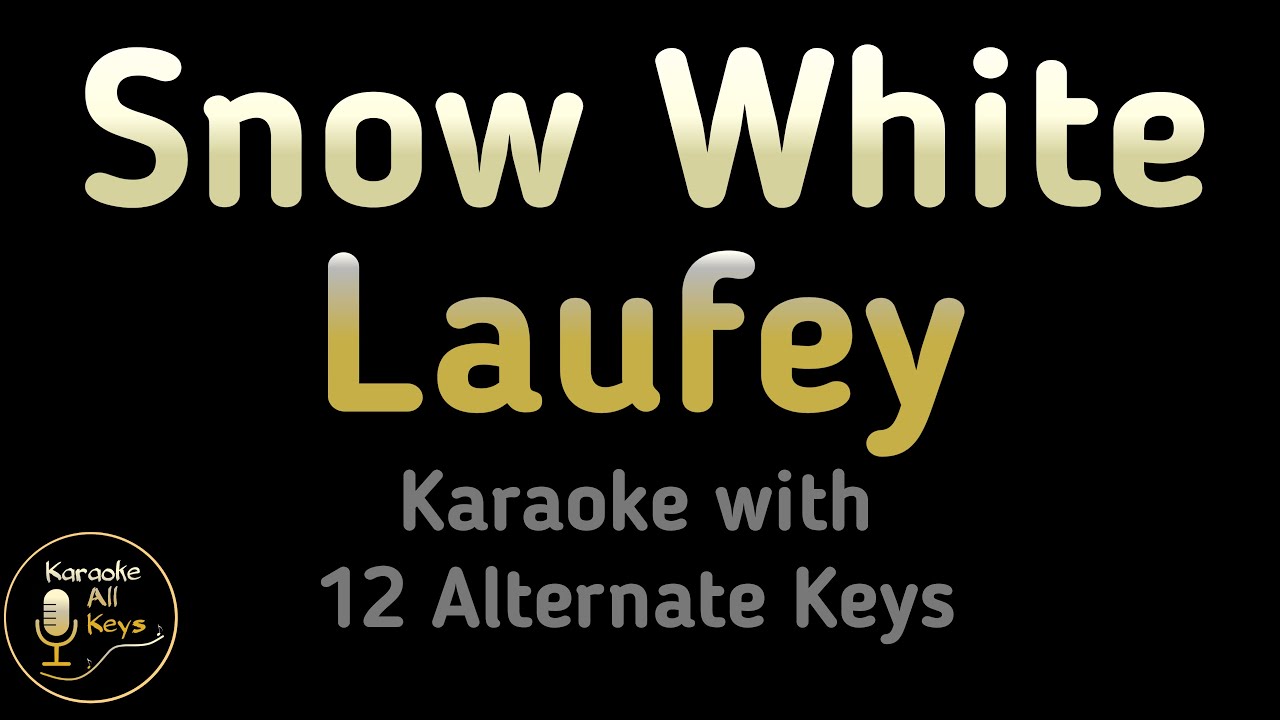 Laufey - Snow White Karaoke Instrumental Lower Higher Male & Original Key