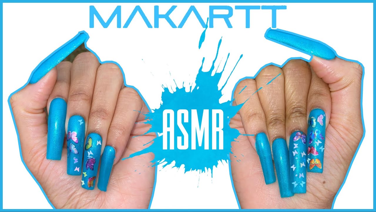 ASMR | Doing My Nails (ft. Makartt’s Marisposa Mayhem) 🦋 (Live Sounds/No Voiceover)