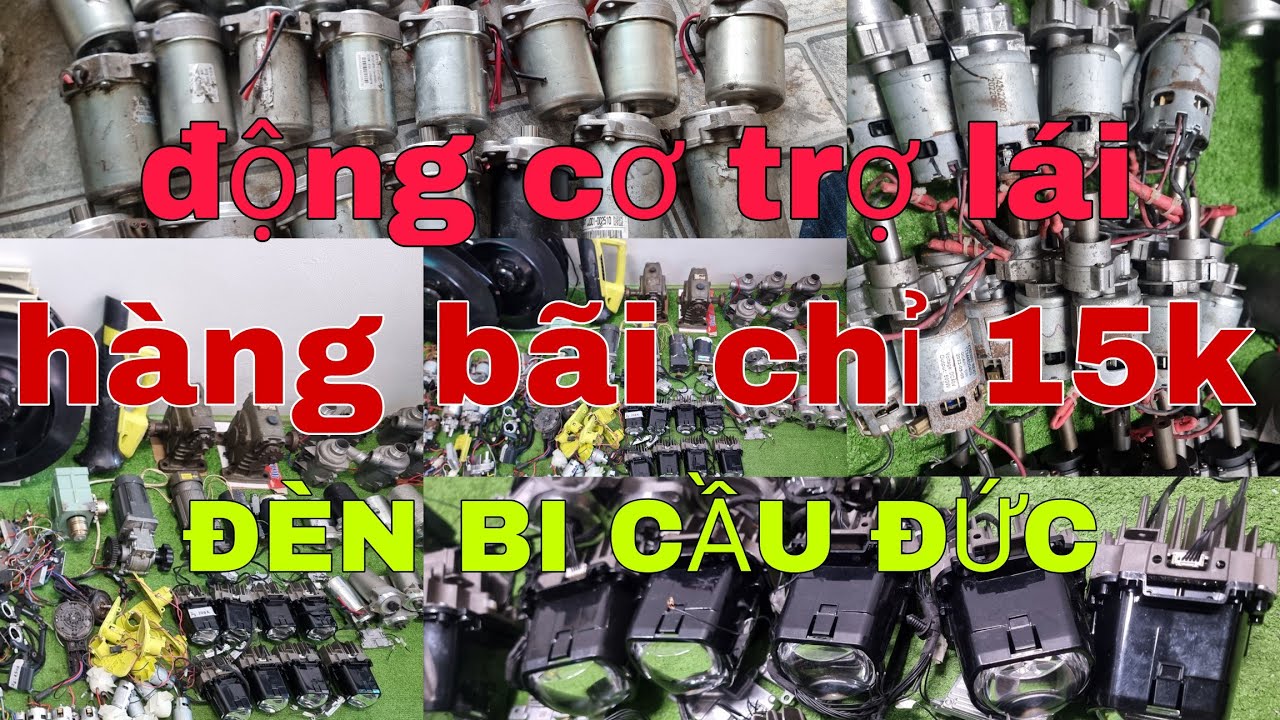 Quạt ly tâm, đèn bi cầu đức, động cơ trợ lái, bơm ko than đức, hộp số giảm tốc, động cơ ryobi ...