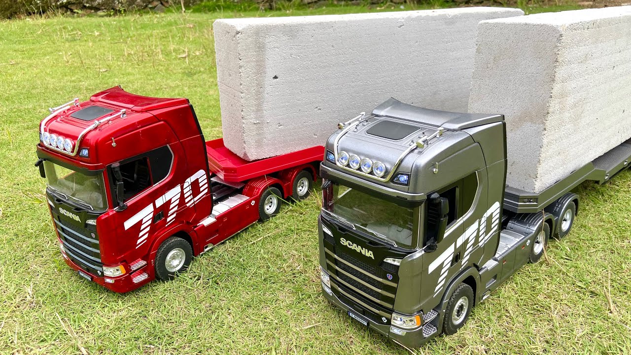 День 23: Полностью загруженный грузовик Scania RC доставляет материалы по экстремальным дорогам
