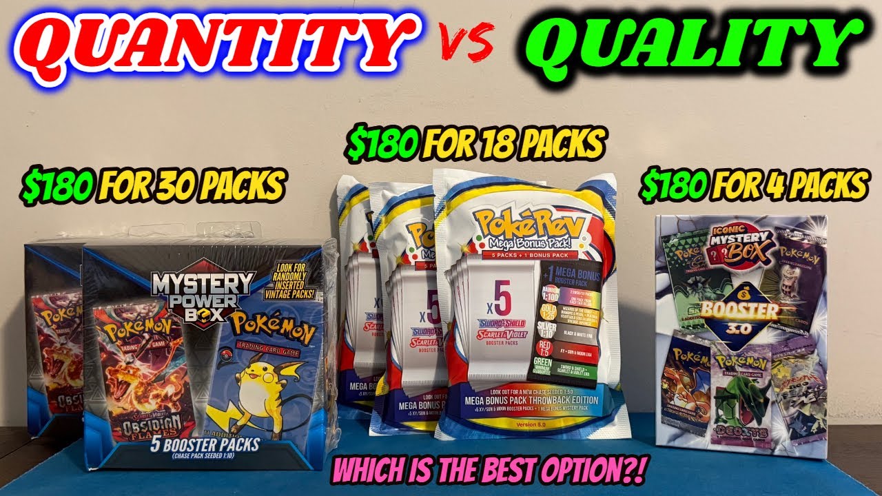 I opened $540 in POKEMON MYSTERY BOXES to see if QUALITY or QUANTITY has BETTER VALUE!!