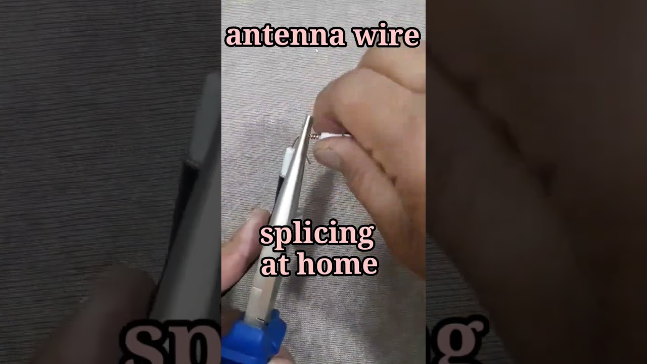 Proper way to connect damage coaxial/antenna cable w/out soldering #ytshorts #shorts #tutorial