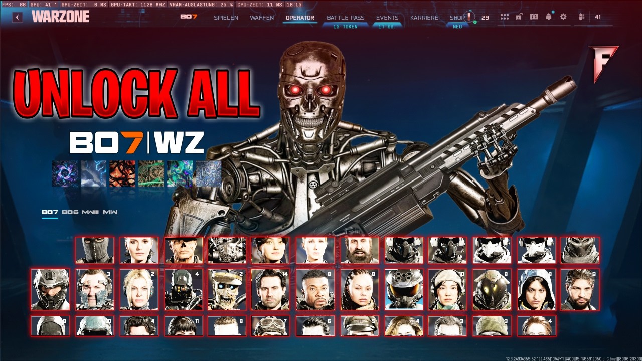 КАК ОТКРЫТЬ ВСЕ КАМУФЛЯЖИ В WARZONE 5 И BLACK OPS 7.... 🤯 (UNLOCK TOOL)