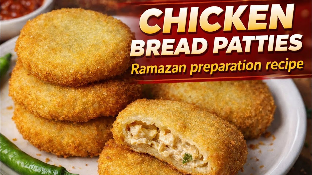 Chicken bread patties | quick n easy | kids fav Ramadan snack | Ramadan preparation recipe 