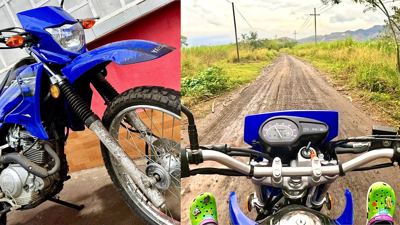 Ruta con la Yamaha XTZ 125 después de la lluvia
