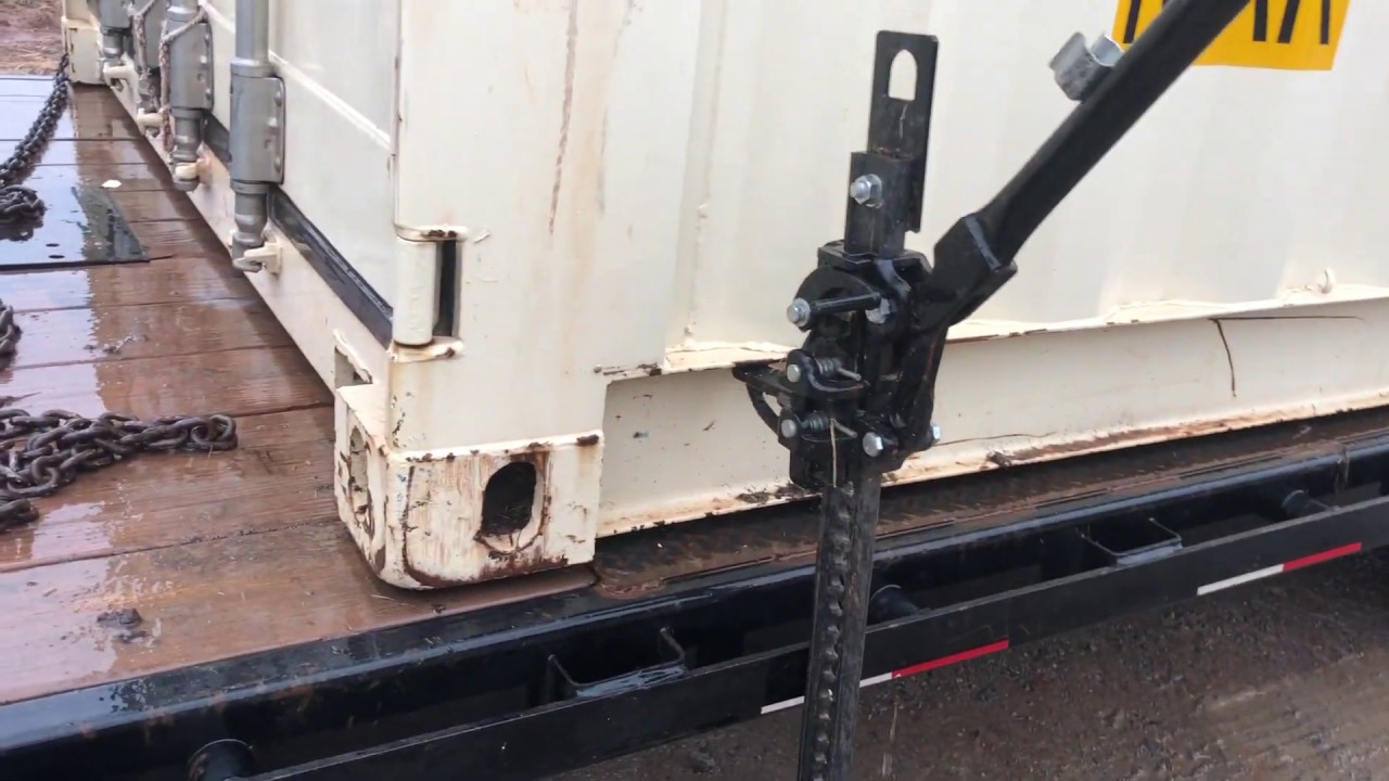 Making a shipping container more mobile