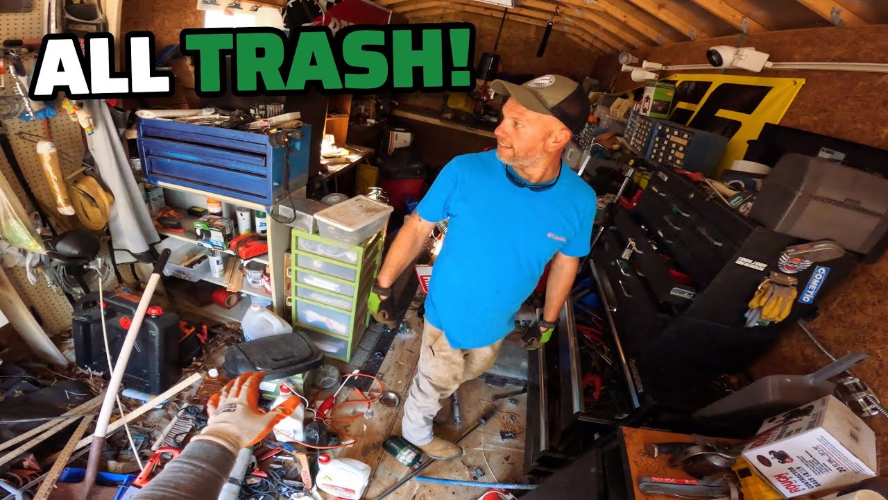 We Got Paid Over $1000 To Clean Out A Shed Full Of Good Tools! | Day In The Junk Removal Business