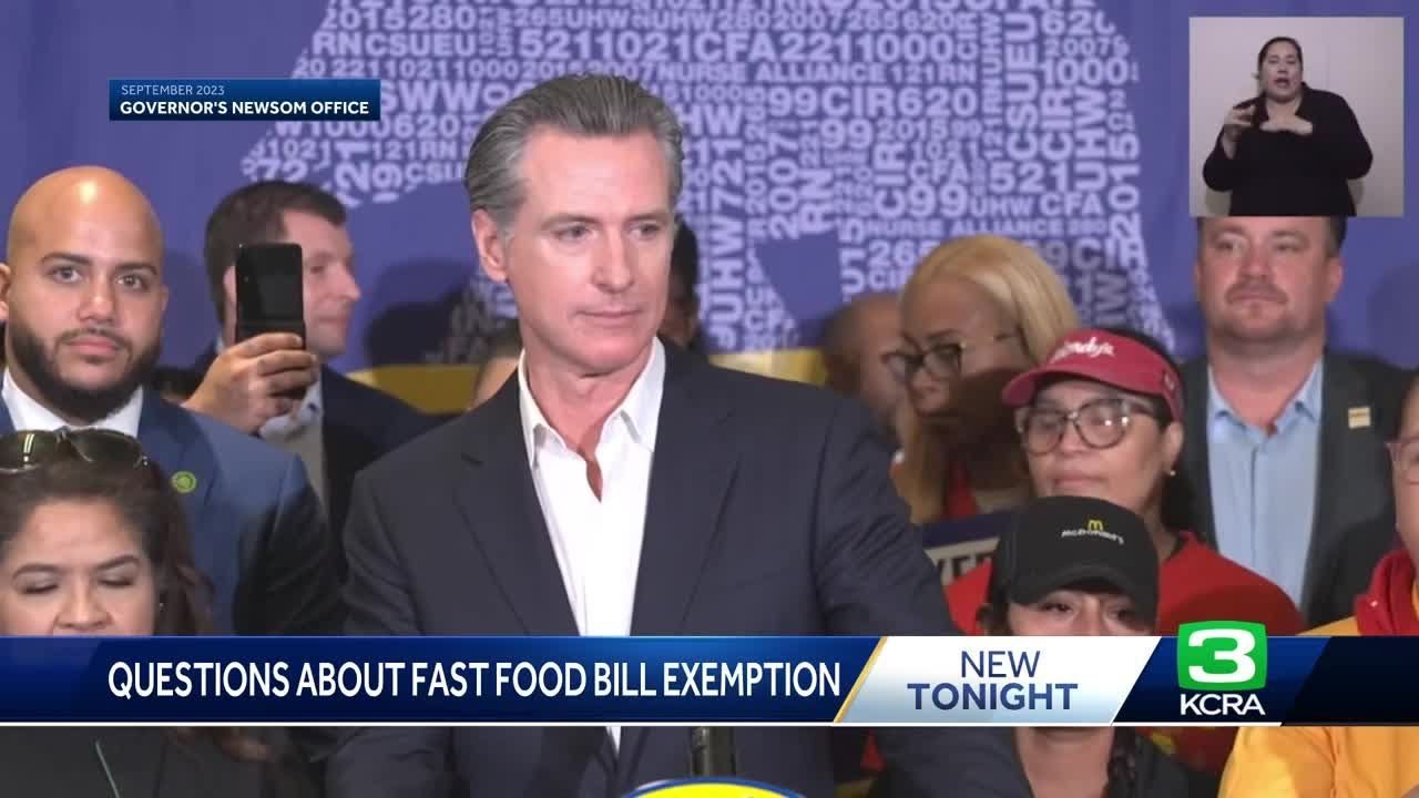 Report: California's fast food law exempts Panera because of Gov. Newsom's relationship with bill...