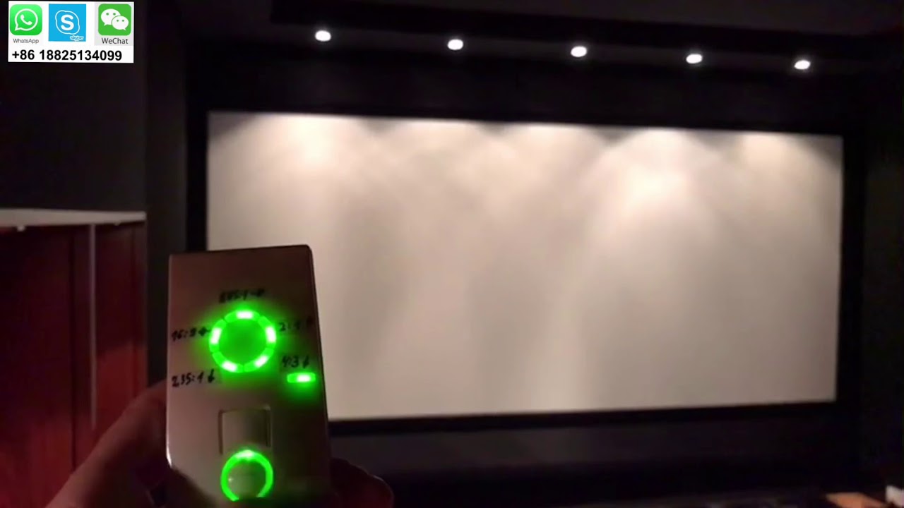MultiMasking projector Screen Sound MAX 4K Woven AT acoustic transparent screen