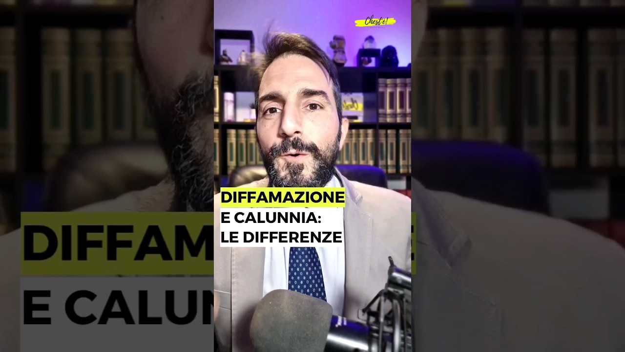 Qual &egrave; la differenza tra diffamazione e calunnia?