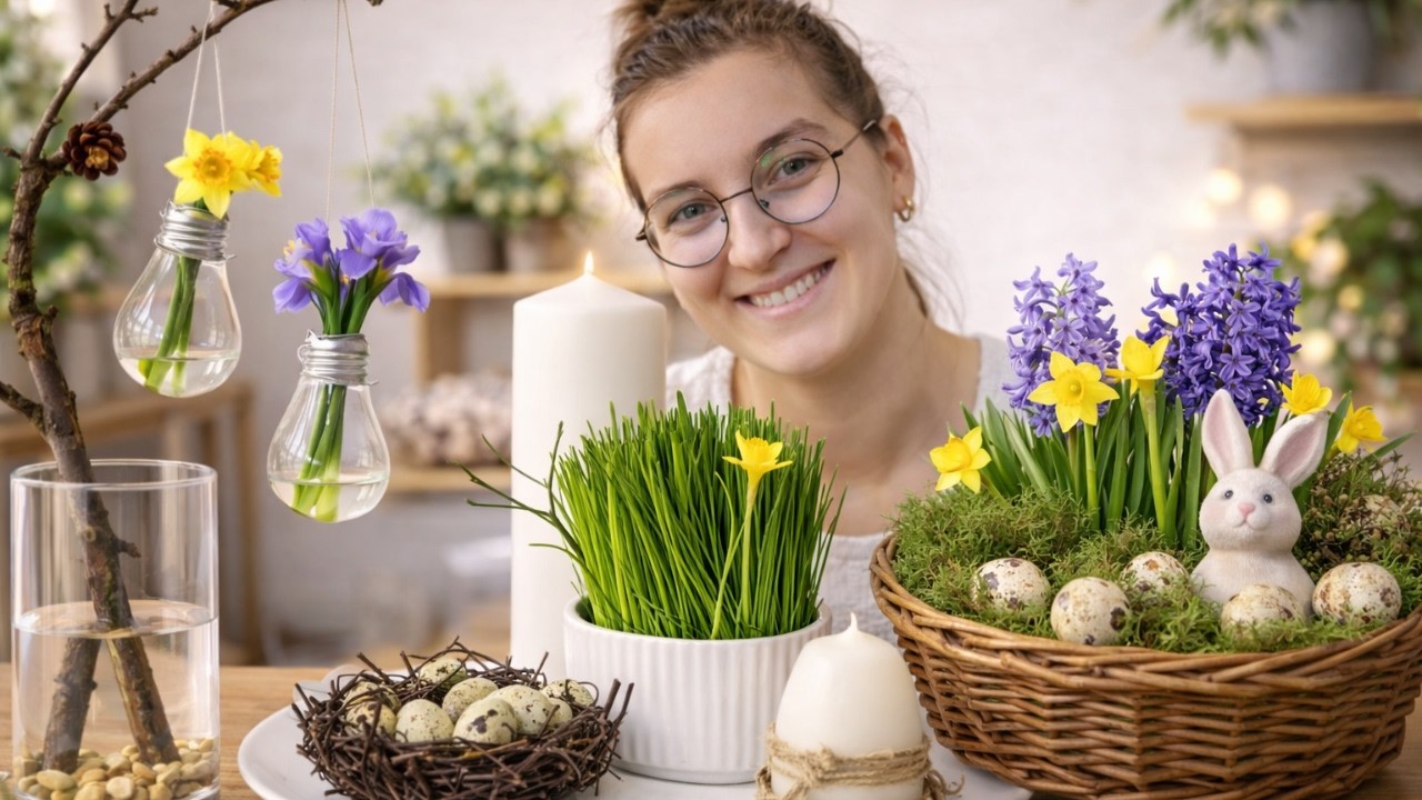 Cozy Spring Decor DIY 🌿 4 Beautiful & Easy Ideas
