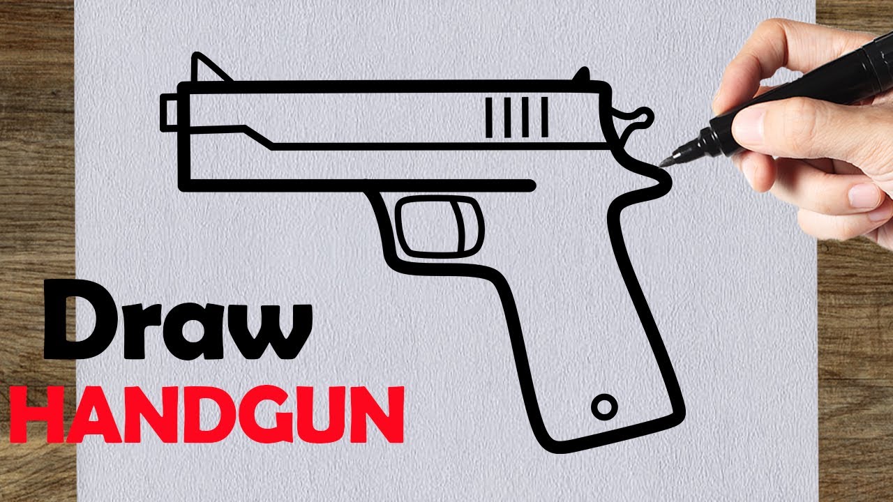 How to Draw a Gun – Easy Step by Step Tutorial for Beginners