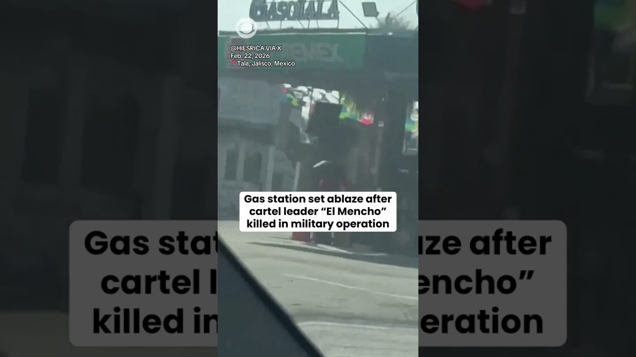 Gas station set on fire after cartel leader 